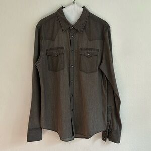 Tecovas Denim Pearl Snap L/S Shirt